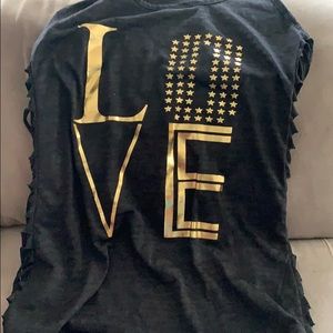 Black love tank